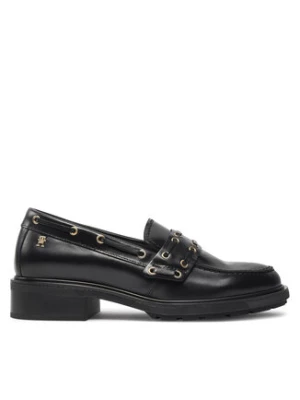 Tommy Hilfiger Loafersy Nautical Eyelets FW0FW08148 Czarny