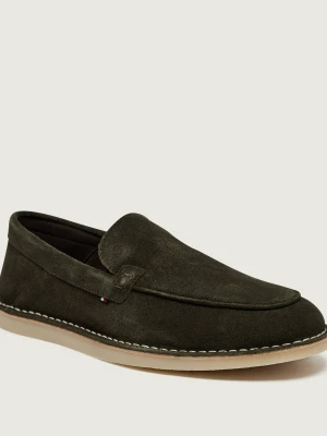 Tommy Hilfiger Loafersy | zamsz oliwkowy