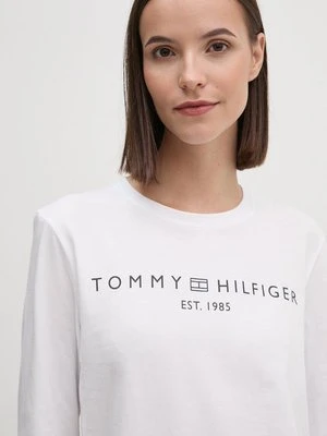 Tommy Hilfiger longsleeve bawełniany kolor biały WW0WW43620