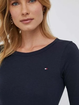 Tommy Hilfiger longsleeve bawełniany kolor granatowy WW0WW37861