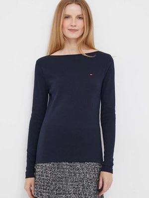 Tommy Hilfiger longsleeve bawełniany kolor granatowy WW0WW40829