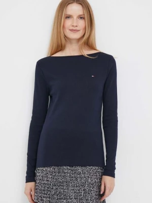 Tommy Hilfiger longsleeve bawełniany kolor granatowy WW0WW40829