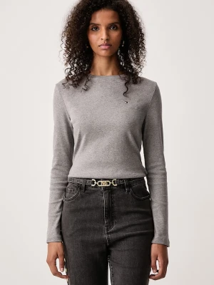 Tommy Hilfiger longsleeve damski bawełniany szary