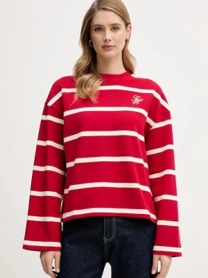 Tommy Hilfiger longsleeve kolor czerwony WW0WW48431