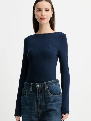 Tommy Hilfiger longsleeve kolor granatowy WW0WW47309