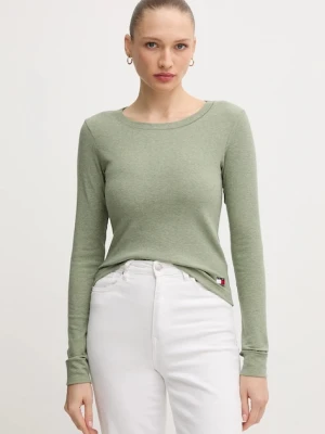 Tommy Hilfiger longsleeve kolor zielony UW0UW06066