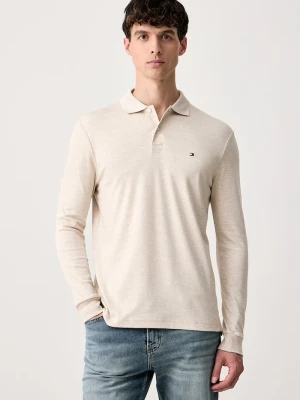 Tommy Hilfiger longsleeve męski bawełniany beżowy