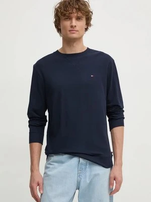 Tommy Hilfiger longsleeve męski kolor granatowy gładki UM0UM03366