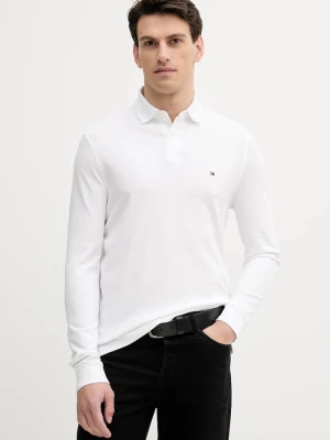 Tommy Hilfiger longsleeve męski z bawełną biały