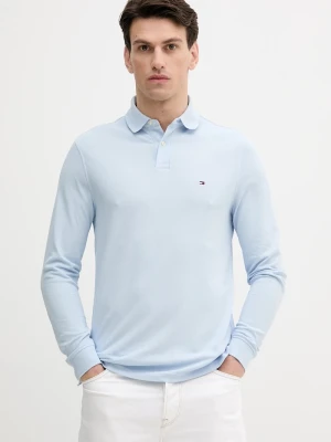 Tommy Hilfiger longsleeve męski z bawełną niebieski