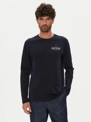 Tommy Hilfiger Longsleeve Stack MW0MW41293 Granatowy Regular Fit