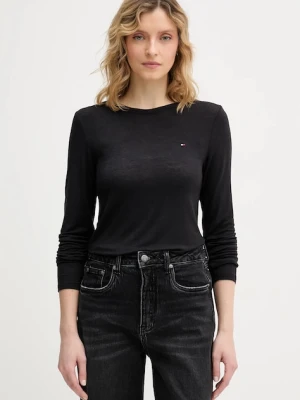 Tommy Hilfiger longsleeve z domieszką kaszmiru