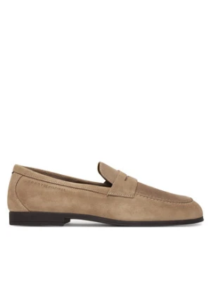 Tommy Hilfiger Lordsy Flexible Slim Suede Loafer FM0FM05745 Beżowy
