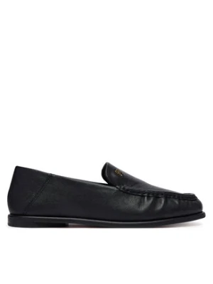Tommy Hilfiger Lordsy Leather Ruched Toe Loafers FW0FW09250 Czarny
