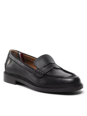 Tommy Hilfiger Lordsy Th Preppy Flat Loafer FW0FW06676 Czarny