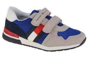 Tommy Hilfiger Low Cut Velcro Sneaker T1B4-32236-1040X602, Dla chłopca, Szare, buty sneakers, tkanina, rozmiar: 30