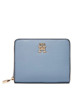 Tommy Hilfiger Mały Portfel Damski Th Distinct Med Za AW0AW17473 Błękitny