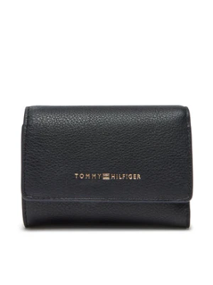 Tommy Hilfiger Mały Portfel Damski Th Logotape Trifold AW0AW17477 Granatowy