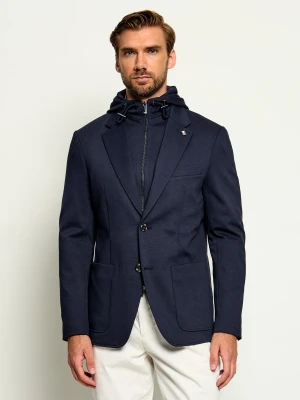 Tommy Hilfiger Marynarka 2w1 | Regular Fit granatowy