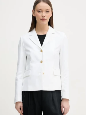 Tommy Hilfiger marynarka jednorzędowa damska z dodatkiem lnu