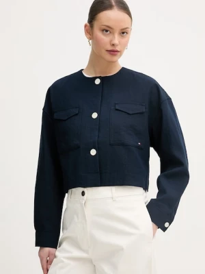 Tommy Hilfiger marynarka jednorzędowa damska z wiskozą