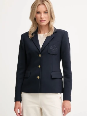 Tommy Hilfiger marynarka kolor granatowy jednorzędowa gładka WW0WW46660