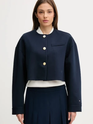 Tommy Hilfiger marynarka kolor granatowy oversize gładka WW0WW46519