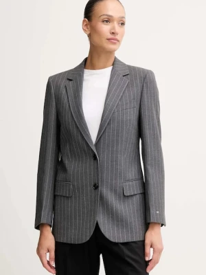 Tommy Hilfiger marynarka kolor szary jednorzędowa wzorzysta WW0WW48262