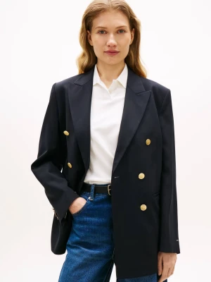 Tommy Hilfiger Marynarka | Loose fit | z dodatkiem wełny