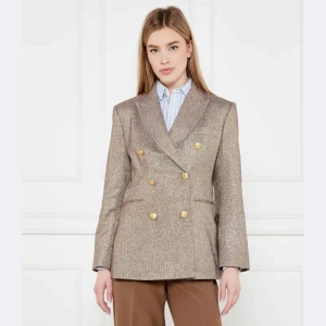 Tommy Hilfiger Marynarka LUREX | Loose fit | z dodatkiem wełny