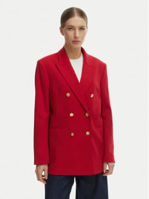 Tommy Hilfiger Marynarka WW0WW50784 Czerwony Relaxed Fit