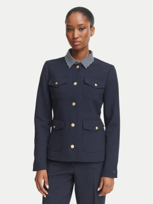 Tommy Hilfiger Marynarka WW0WW51728 Granatowy Slim Fit