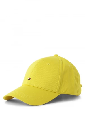 Tommy Hilfiger Męska czapka z daszkiem Mężczyźni Bawełna żółty jednolity,
