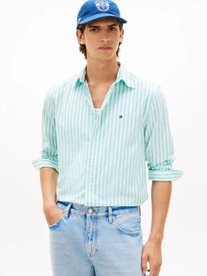 Tommy Hilfiger koszula casual Mężczyźni Regular Fit Bawełna biały|zielony