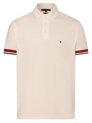 Zdjęcie produktu Tommy Hilfiger Męska koszulka polo Mężczyźni Bawełna biały jednolity,