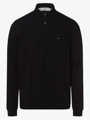 Tommy Hilfiger Męska koszulka polo Mężczyźni Bawełna niebieski jednolity,