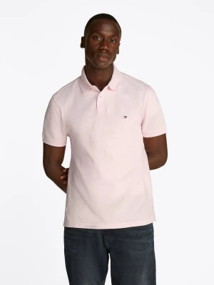 Tommy Hilfiger Męska koszulka polo Mężczyźni Bawełna różowy jednolity,