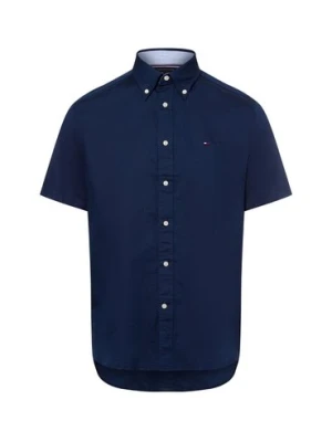 Zdjęcie produktu Tommy Hilfiger koszulka z krótkim rękawem z zawartością lnu Mężczyźni Regular Fit Bawełna niebieski