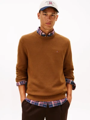 Zdjęcie produktu Tommy Hilfiger sweter Mężczyźni Bawełna brązowy