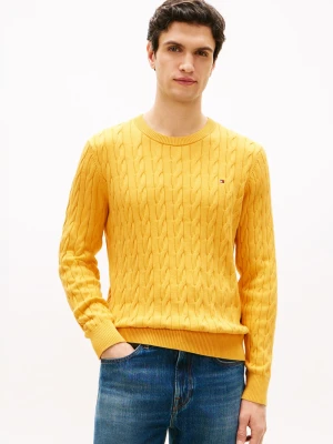 Zdjęcie produktu Tommy Hilfiger sweter Mężczyźni drobna dzianina żółty