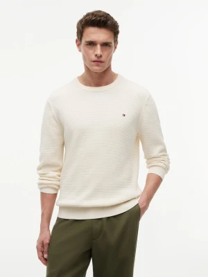 Zdjęcie produktu Tommy Hilfiger sweter z dzianiny Mężczyźni Bawełna (100%) beżowy