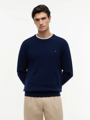 Zdjęcie produktu Tommy Hilfiger sweter z dzianiny Mężczyźni Bawełna (100%) niebieski