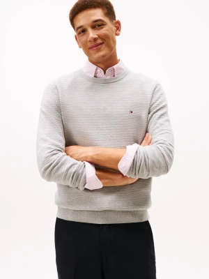 Zdjęcie produktu Tommy Hilfiger sweter z dzianiny Mężczyźni Bawełna szary