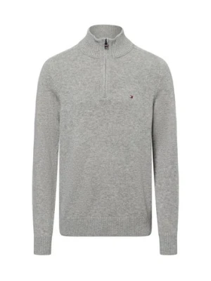 Tommy Hilfiger Męski sweter z dzianiny Mężczyźni Wełna szary,