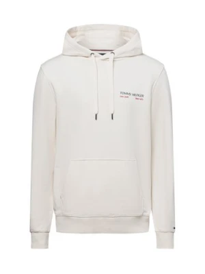 Zdjęcie produktu Tommy Hilfiger Męski sweter z kapturem Mężczyźni Bawełna biały jednolity,