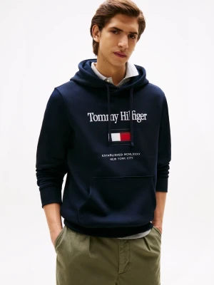 Tommy Hilfiger sweter z kapturem Mężczyźni niebieski