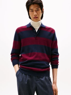 Zdjęcie produktu Tommy Hilfiger wełniany sweter z zawartością kaszmiru Mężczyźni Wełna niebieski|czerwony