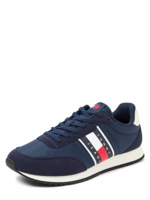 Tommy Hilfiger Męskie buty sportowe Mężczyźni Sztuczne włókno niebieski jednolity,