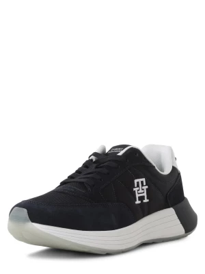 Tommy Hilfiger Męskie buty sportowe z zawartością skóry Mężczyźni skóra niebieski jednolity,