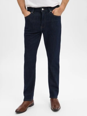 Tommy Hilfiger Męskie dżinsy o regularnym kroju Mężczyźni niebieski jednolity,